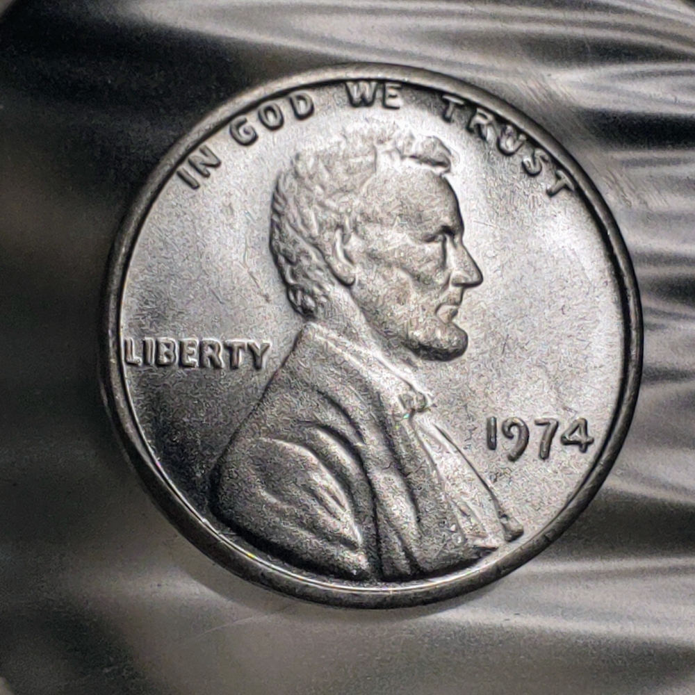 Rare 1974 P/S/D United States Lincoln Aluminum One Cent Coin